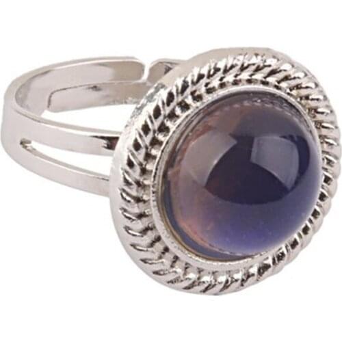 Adjustable ring Women Men Emotion Feeling Changing Color Mood Temperature Couple Ring Jewelry