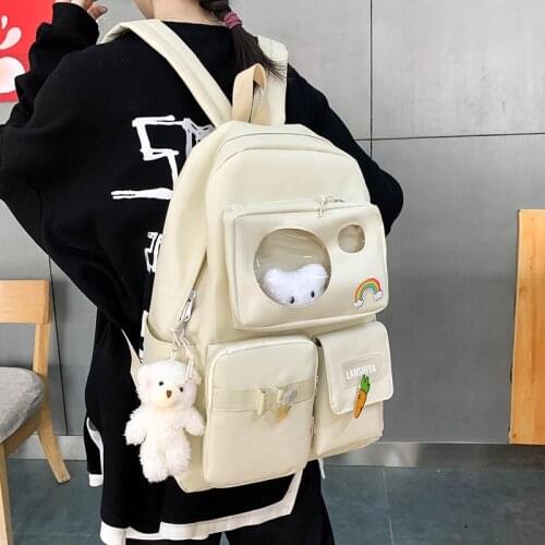 Summer New Backpack Sets Canvas Women Backpack Student Bookbag School Bags for Teenager Girls Shoulder Bags Mochilas Rucksacks