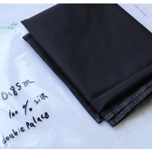 Silk plain double Palace black 114x85 com 100% mulberry silk