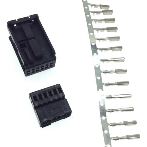 For Volkswagen 12pin AUX plug for BMW Peugeot Citroen Opel rear Bluetooth plug 12Pin socket connector with terminal