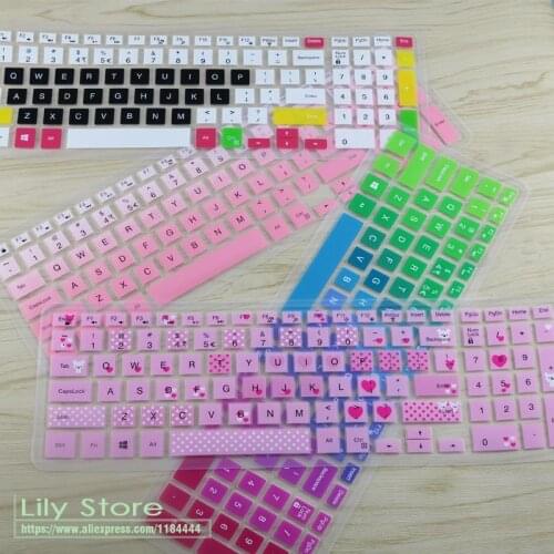 Silicone For Dell Inspiron Ins 15 3567 15-3567 R1525B Speed 5576 5577 15-5577 1525 15 17 Inch Laptop Keyboard Cover Protector