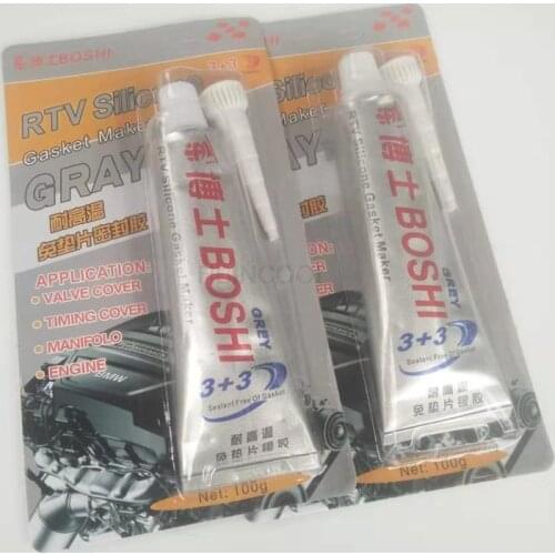 High temperature resistant gasket free sealant silver glue repair car engine motorcycle Le Dr. 100g silicone Quality accessories