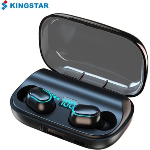 KINGSTAR TWS Bluetooth Earphones Wireless Headphones With Microphone 1800mAh Charging Box Stereo Sport Earbuds Headset for Phone