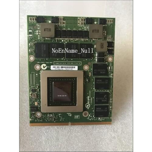 Quadro K4000M K 4000M Video Vga Graphic Card 4G N14E-Q3-A2 For Laptop DELL M6700 M6600 M6800 HP 8770W 8760W Test 100