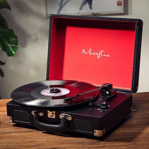 Mocafine mocafine gramophone retro living room European family portable LP vinyl record player old record player