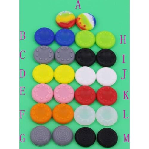 100pcs Rubber Silicone Cap High quality Cover Case Skin Joystick Grip Grips For PS5 PS4 PS3 PS2 XBOX 360 ONE Controller