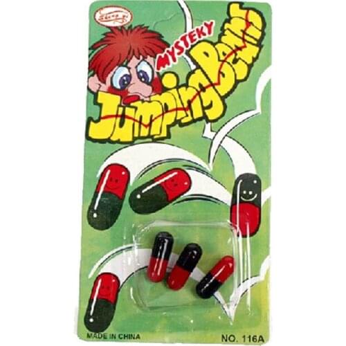 3PCS Magic Jumping Beans Comedy Magic Trick Jokes Kids' Gift Funny Jumping Pills Practical Joke Intellectual Toys