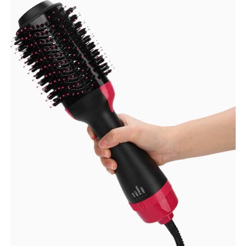 4 In 1 One Step Hair Dryer Hot Air Brush Hair Straightener Comb Curling Brush Hair Styling Tools Ion Blow Hair Dryer Brush