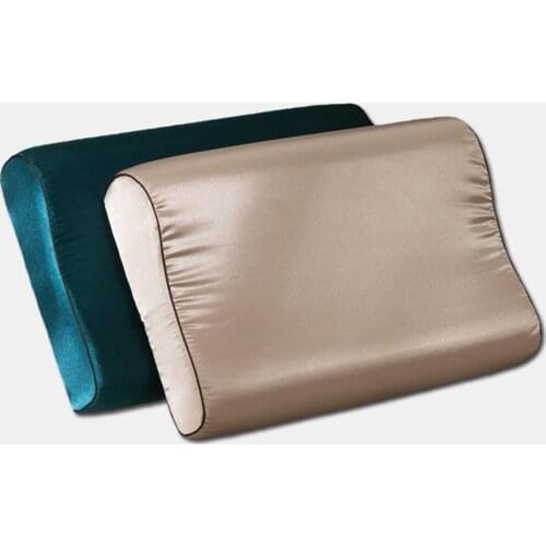 2pcs 40 x60cm 30x50cm New European and American Style with Zipper Pillow case Rectangle Pillow Cover Silk Throw Pillowcases