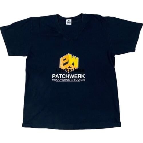 90s Patchwerk Recording Studios V Neck Atlanta Hip Hop T Shirt (L)