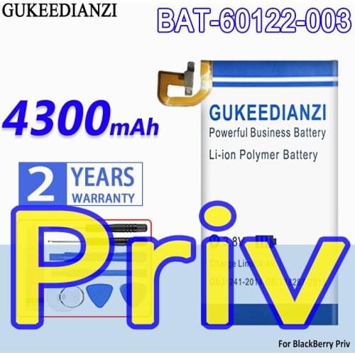 High Capacity GUKEEDIANZI Battery BAT-60122-003 4300mAh For BlackBerry Priv