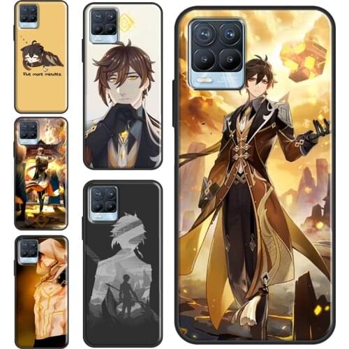 Zhongli Genshin Impact For OPPO Realme 8 Pro 6 7 Pro C3 C15 GT Neo Case For OnePlus 8 Pro 8T Nord 9 Pro Cover