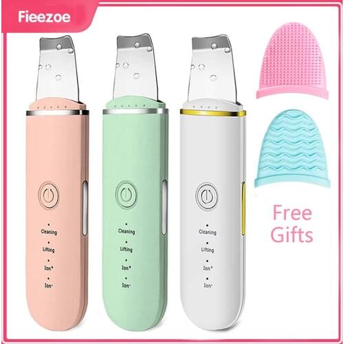 Beauty Ultrasonic Skin Scrubber USB Plug Facial Cleansing Blackhead Remover Face Cleaner Machine Skin Care Acne Massager Tools