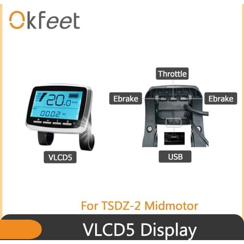 Tsdz2 tongsheng 48V 500W Mid Drive Motor Parts Accessories Electric Bike Ebike Conversion Kit vlcd5 vled6 xh18 LED Display