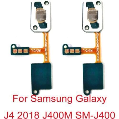 Return Home Button Flex Cable Spare Part For Samsung Galaxy J4 2018 J400 J400M J400G SM-J400 Home Button Sensor Flex Cable