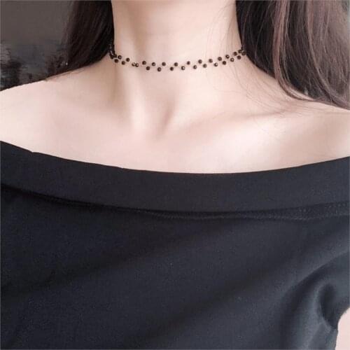 Lii Ji 14k Gold Filled Real Pearl Spinel Choker Necklace Not Fade Lace Boho Necklace for Women Jewelry Gift 36-41cm