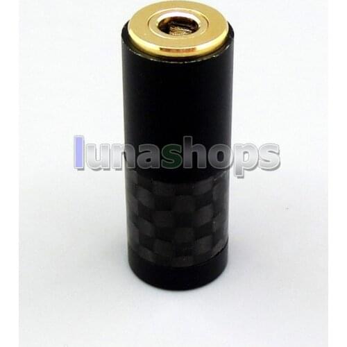 LN006285 CYH-Series High Quality Black Carbon Barrel 3.5mm 4 Poles Female Custom DIY Adapter