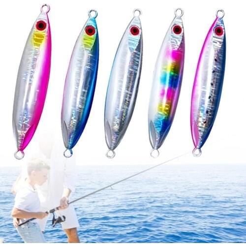 Metal Useful Hard Metal Bait Jig Wear Resistant Slow Fall Pitch Vivid for Seafishing