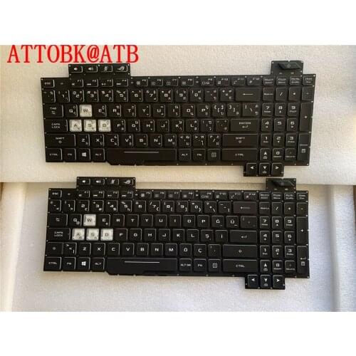 New THAI/Turkish Laptop Keyboard For ASUS ROG Strix Scar II S5C GL504 GL504GS GL504GV TI/TR keyboard with backlight