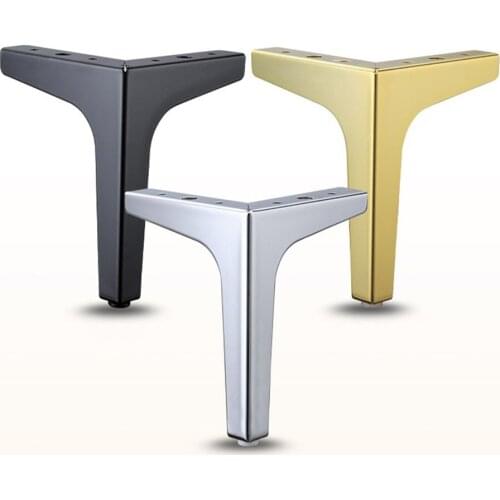 4pcs Black Gold Coffee Table Legs for Metal Furniture Sofa Bed Chair Leg Iron Desk Cabinet To The Dresser Foot Bathroom