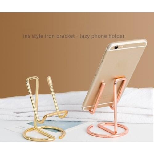 Simple Universal Tablet Mobile Phone Support Holder Cellphone Stand Rack Office Desktop Shelf
