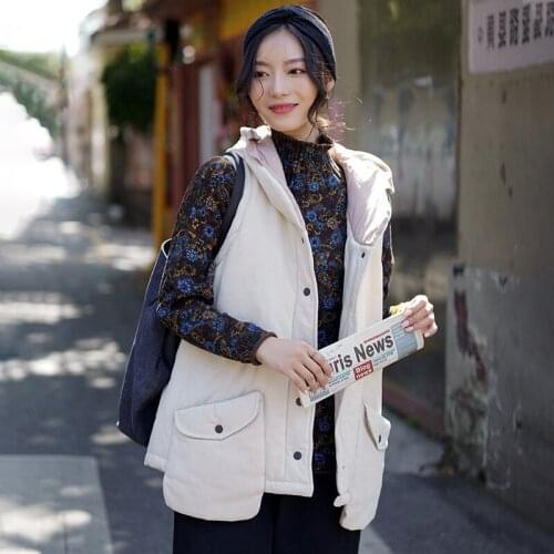 QPFJQD Women's Hooded Vests