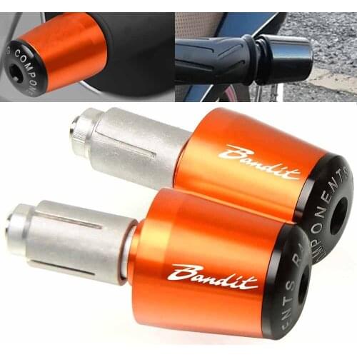 Handlebar Gear Balanced Plug Slider Handle Bar End Grips Cap For SUZUKI GSF250 GSF 600 600S GSF650N 650S GSF1200 GSF1250 BANDIT