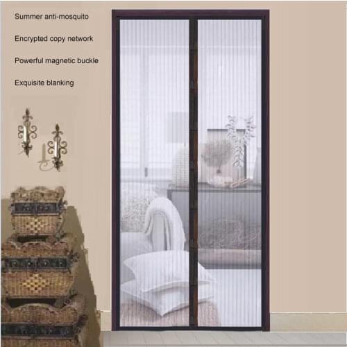 6 size Summer Reinforced Magnetic Curtains Screen Mesh On The Door Mosquito Net Anti Fly Insect Door Mesh Automatic Closing