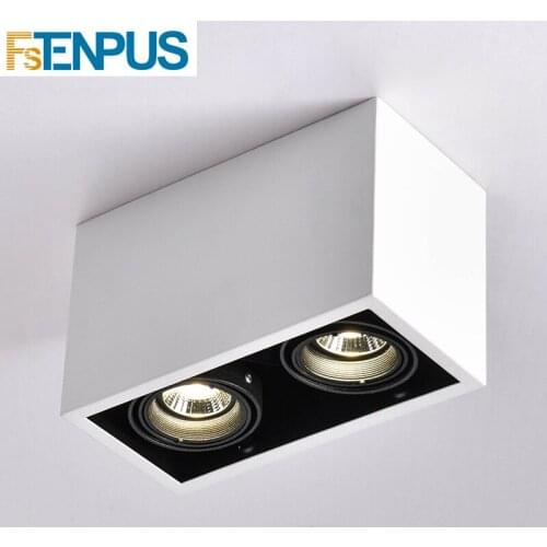 LED Ceiling Lights Double spot LED lamps Replaceable GU10 5W led bulbs mount ceiling light lamp decorations Lighting for home