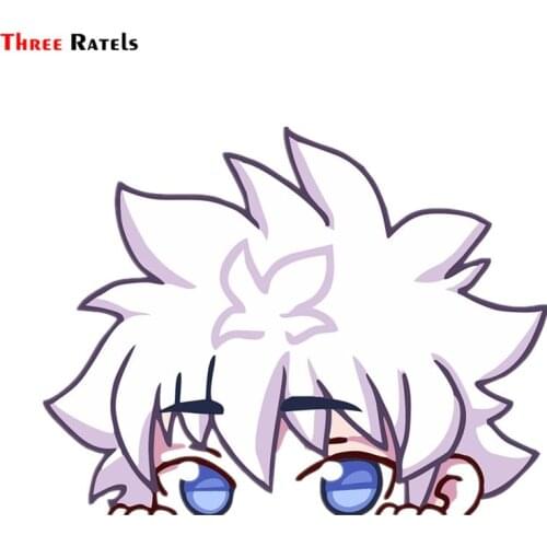 Three Ratels FC356 Killua Cute cartoon 3D Stickers for car anime on car vinyl decal