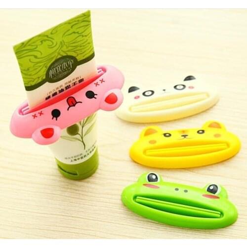 1Pcs Cute Animal multifunction squeezer toothpaste squeezer Home Commodity Bathroom Tube Cartoon Toothpaste Dispenser