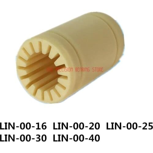 2021 AXK Engineering Plastic Linear Bearing Oilless European Standard Lin-00-16 Lin-00-20 Lin-00-25 Lin-00-30 Lin-00-40 Lm