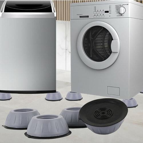 4 PCS Washing Machine Anti-skid Shockproof Pad Universal Furniture Foot Base Washing Machine Shock Absorber Waterproof Anti-wear