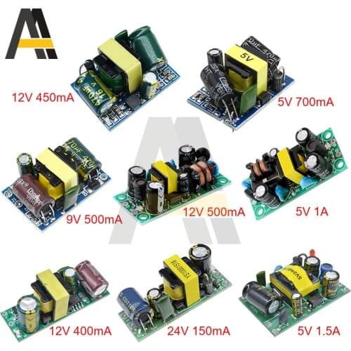 AC-DC 5V 700mA 12V 400mA 12V 450mA 9V 500mA Buck Converter AC 220V to 5V DC Step Down Transformer Power Supply Module