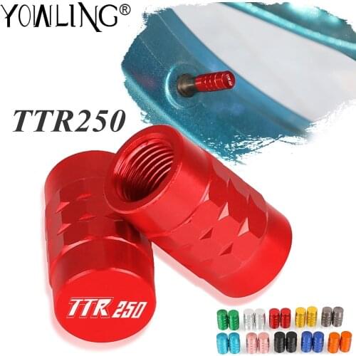 For YAMAHA TTR250 TTR 250 1993-2007 2008 2009 2010 2011 Motorcycle Accessories Wheel Tire Valve Cap Tyre Rim Stem Airdust Covers