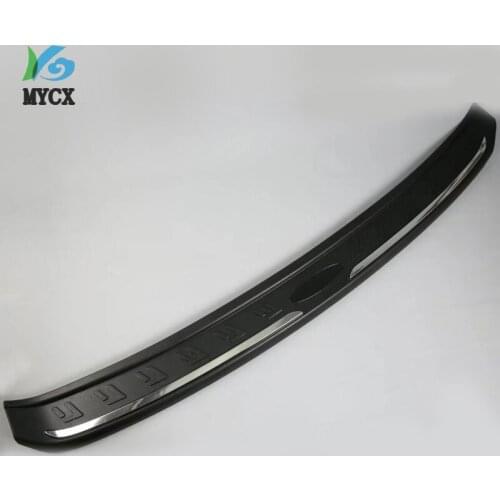 Car Accessories Interior Stainless Rear Outer Bumper Protector Scuff Plate Guard Cover Trim For Volkswagen Tiguan L Car Styling