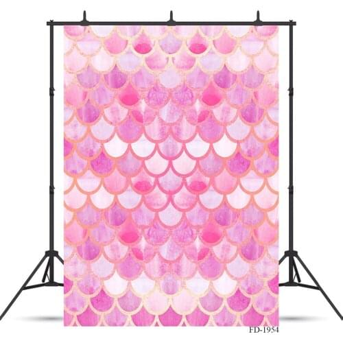A Glistening Fish Scale Photography Background for Photo Shoot Props Girl Birthday Party Children Baby Backdrops Photophone