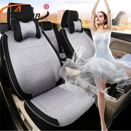 AutoDecorun Custom Cover Seats Cushion for Infiniti g37 g35 g25 Accessories Car Seat Covers Set Flax Cars Interior Seat Supports