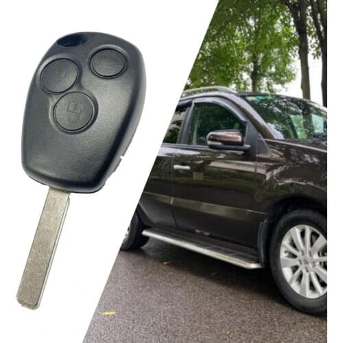 Car Key Case ABS Shell Dust-proof Metal 3 Buttons Fob Shell Case for Renault chevrolet cruze mercedes w204 ford fiesta