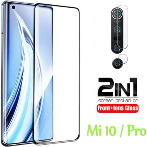 For xiaomi mi 10 pro case phone 5G xiaomi10 xiaomi10pro xiomi mi10 cover protective bumper skin with camera lens protector 2in1
