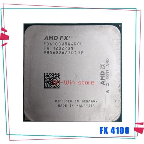 AMD FX-Series FX-4100 FX 4100 FX4100 3.6 GHz Quad-Core CPU Processor FD4100WMW4KGU Socket AM3