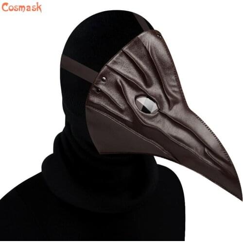 Cosmask Halloween Mask Plague Birds Beak Mask Reality Adult Party Costume Horror Mask Horror Carnival Cosplay