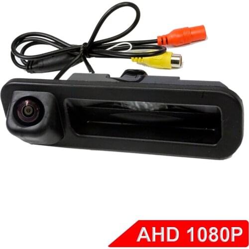 Color CCD HD car trunk handle reverse parking rear camera for Ford focus 2012 2013 both hatchback and sedan for focus 2 focus 3