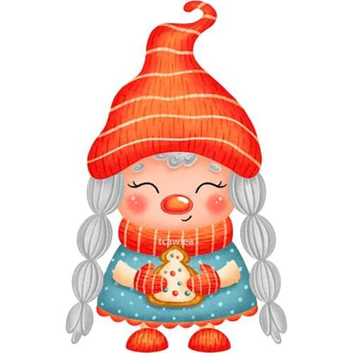 Santa Claus Smiling Girl Metal Cutting Dies Craft Stamps Die Cut Embossing Card Make Stencil Frame