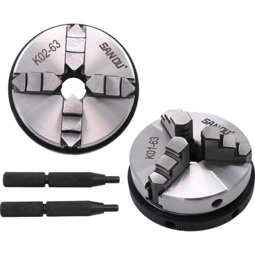 K01-50, K02-50, K01-63, K02-63, three-jaw/four-jaw grip chuck, micro lathe accessories