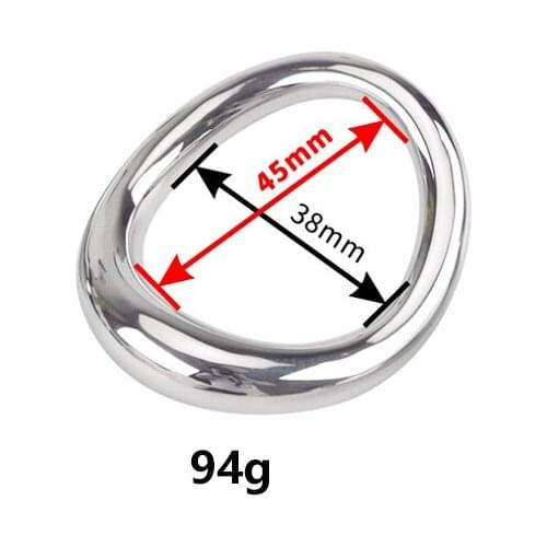 Curved surface lock fine ring stainless steel scrotum penis bondage stretch ring penis exercise delay BDSM adult sex toys gay