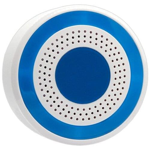 Mini Wireless RF 433MHz Alarm Siren Sound & Light Indoor strobe siren 100DB Horn Siren for home security alarm system