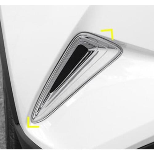 My GoodCar Front grille frame cover front bumper lower grille decorative sequin stickers For Toyota CHR2016-2019 Car accessories