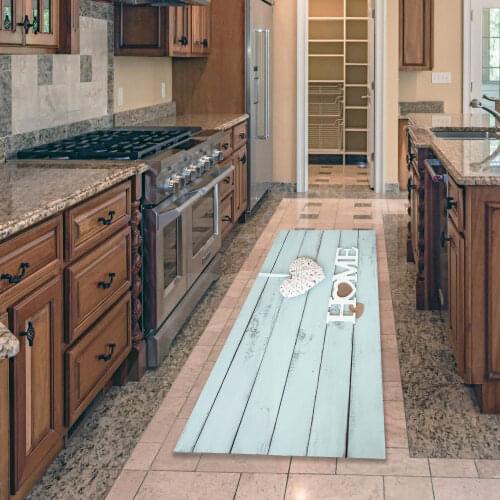 Kitchen Mat Set Wear-resistant Non-slip Kitchen Floor Mat Bathroom Absorbent Door Mat Oil-absorbing Anti-fouling Long Mat