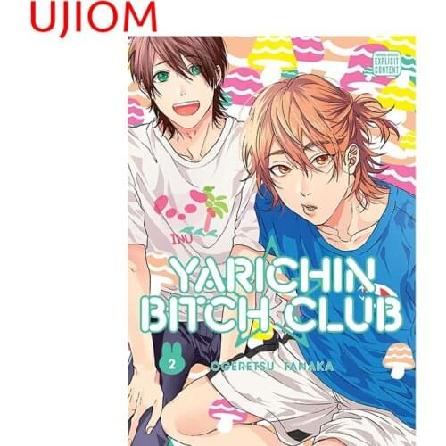 UJIOM Yarichin Bitch Club Door Stickers Bedroom Accessories Living Room Decoration Decor Poster Mural Art Wall Sticker